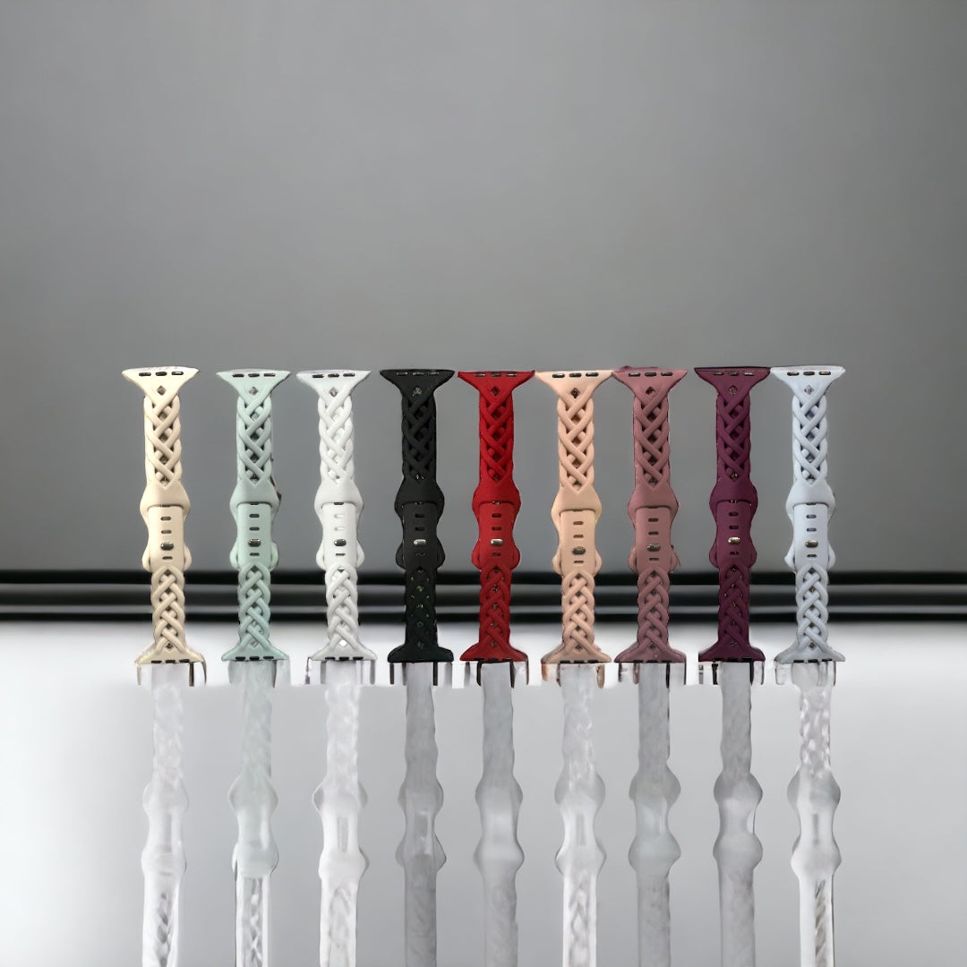 Braided Silicone Apple Watch Bands
