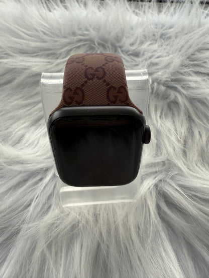 Ginger Monogram Silicone Apple Watch Band