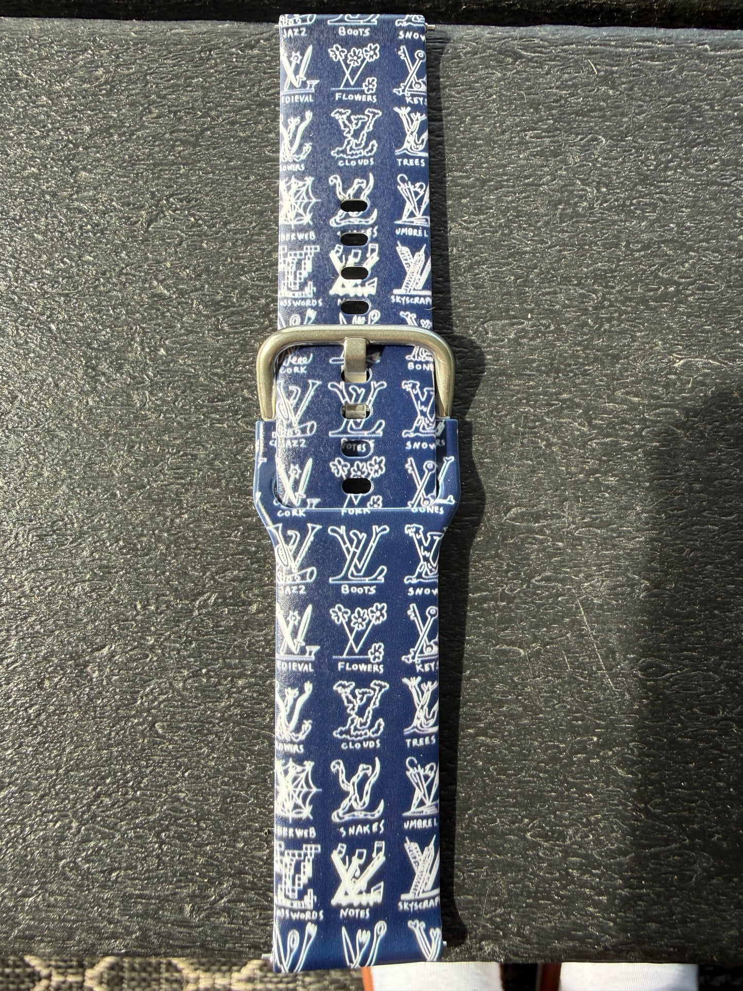 20MM/22MM Small Printed Silicone Bands