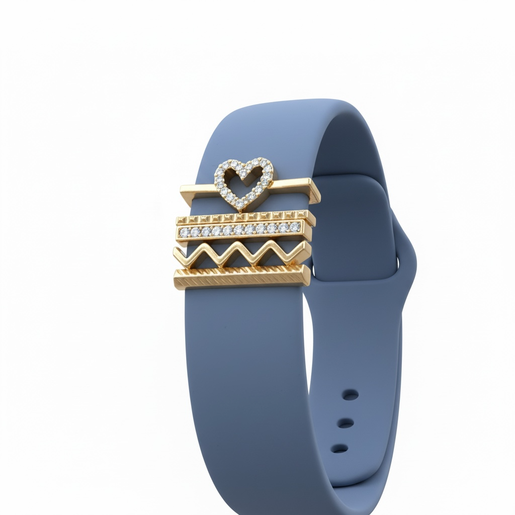 $3 5 Piece Heart Shaped Watch Charm Set