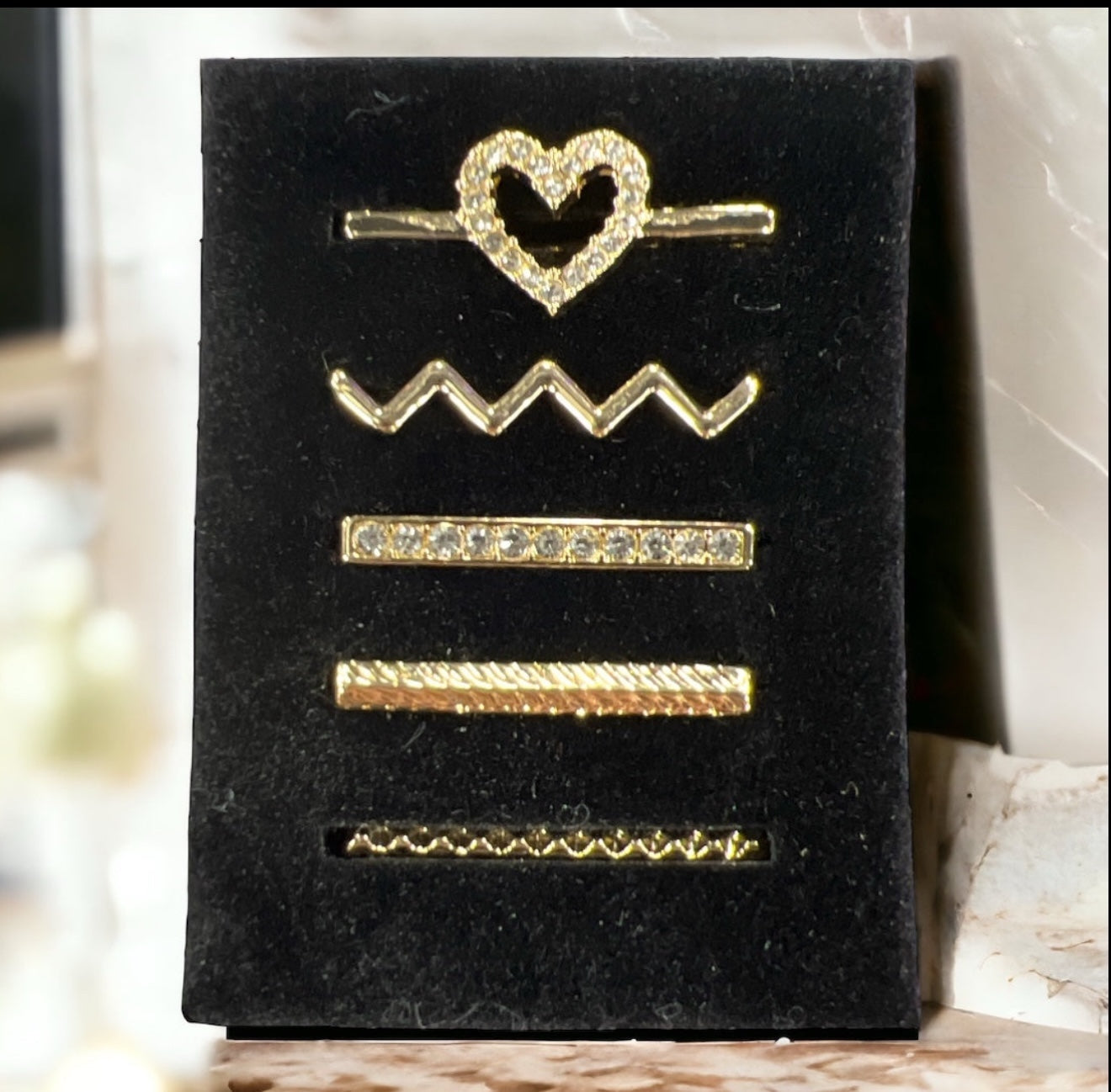 $3 5 Piece Heart Shaped Watch Charm Set