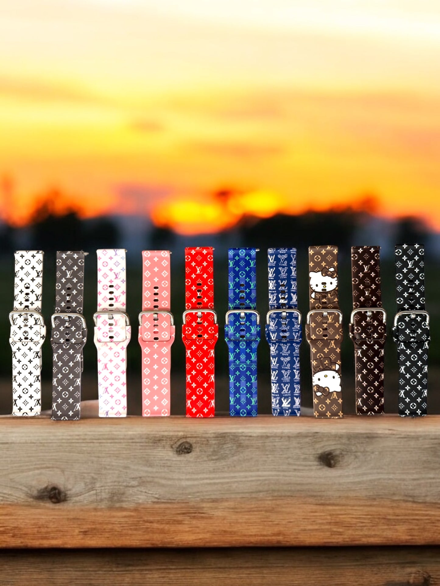 20MM/22MM Small Printed Silicone Bands