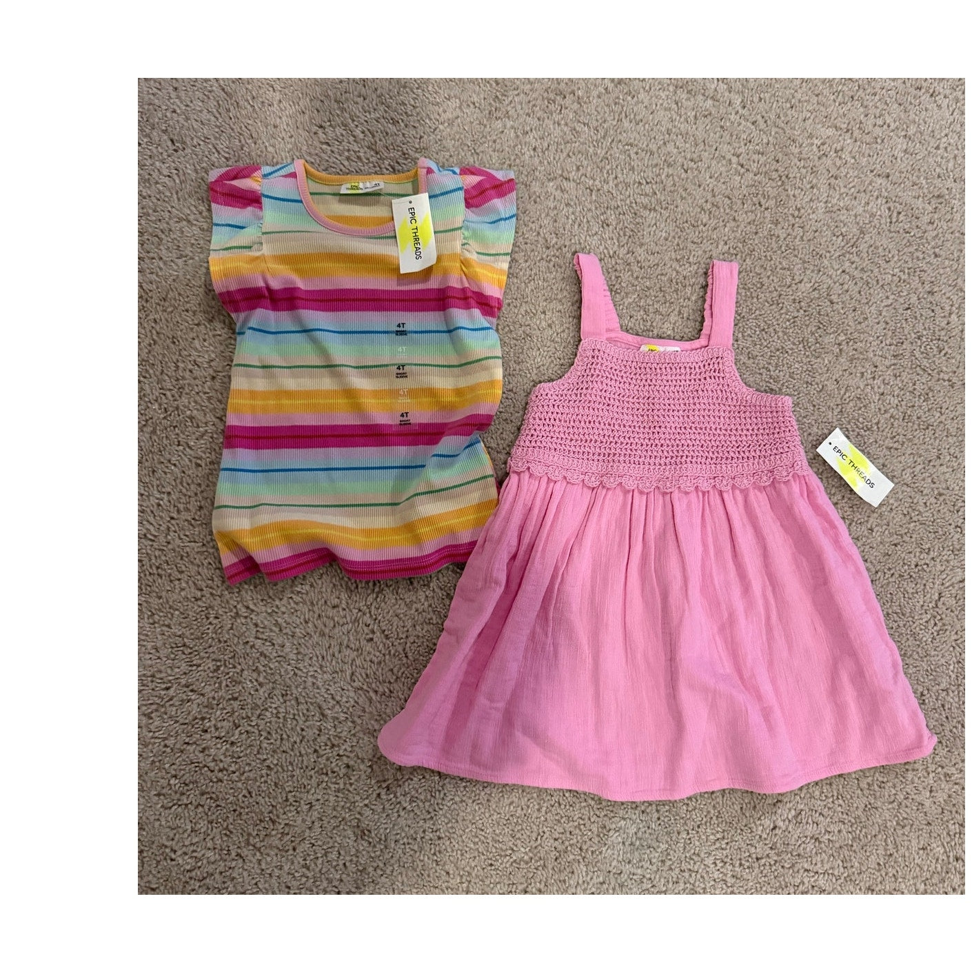 New Girls 4T Top/Dress Bundle Retail $60