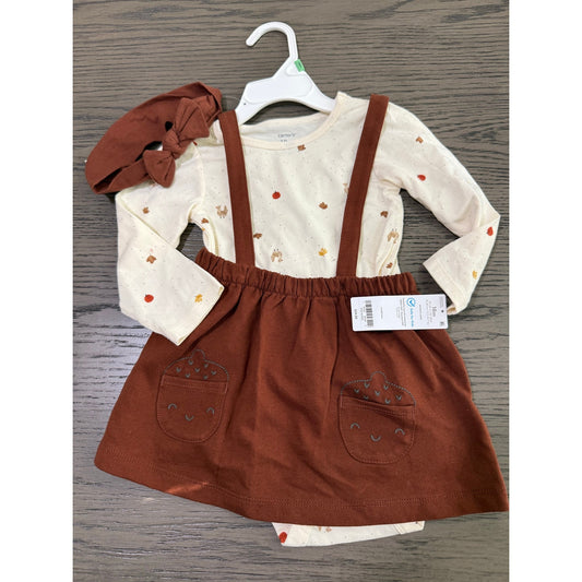 New Baby Girls Thanksgiving Outfit- 18mths (Retail $34)
