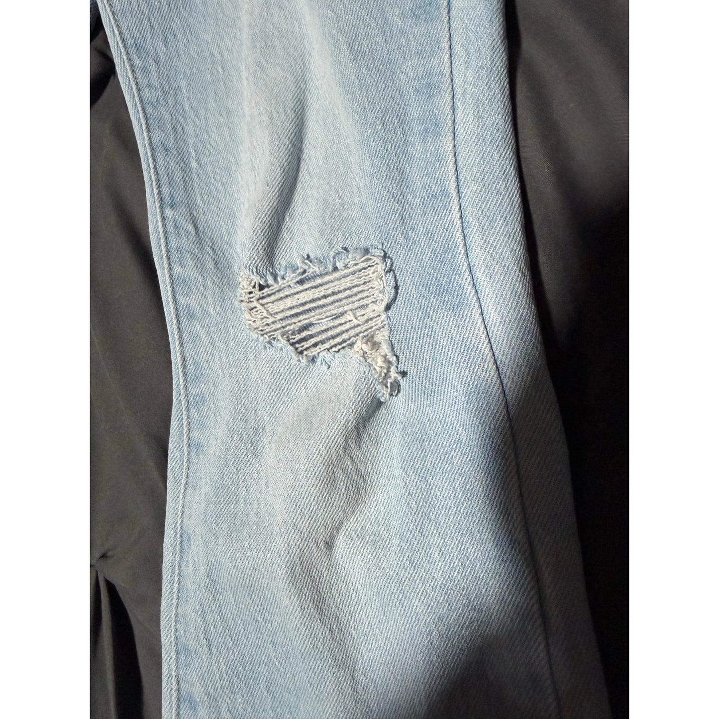 Girls Old Navy Distressed Denim-high rise flare 10