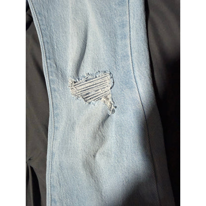 Girls Old Navy Distressed Denim-high rise flare 10