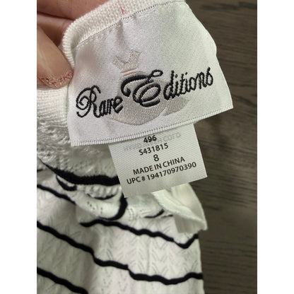 New Girls Rare Editions Striped Dress-8 $68