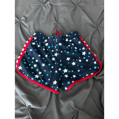 Girls L red, white and blue shorts