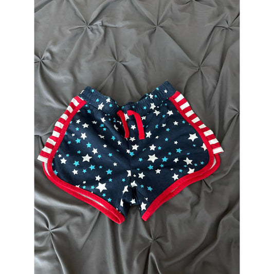 Girls L red, white and blue shorts
