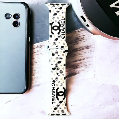 Bottles & Lips Silicone Apple Watch Band