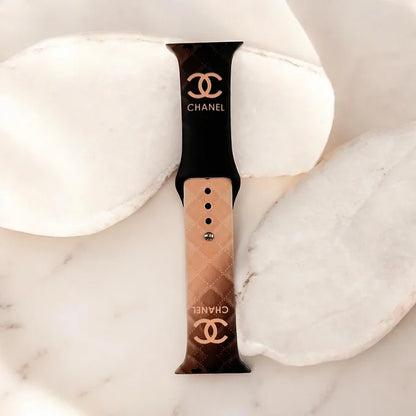 Chic Ombré Quilted Silicone Apple Watch Band