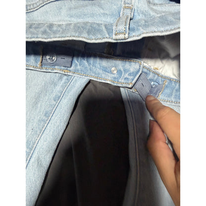 Girls Old Navy Distressed Denim-high rise flare 10