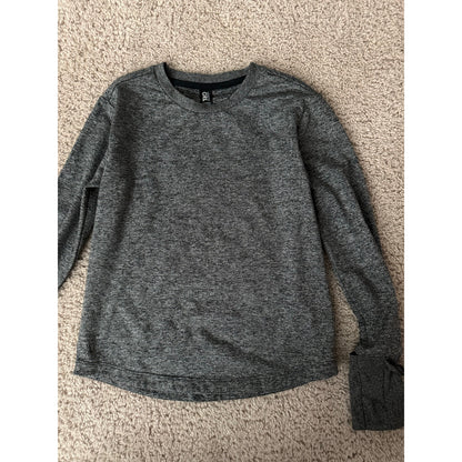 Athleta Girl grey heathered long sleeve top-M 8/10