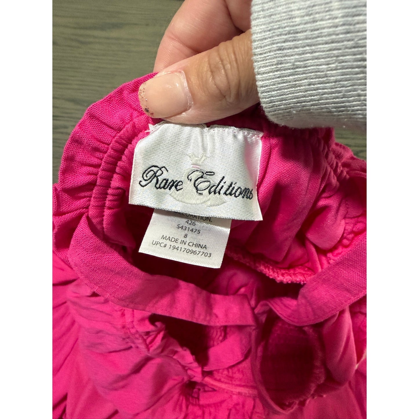 New Girls Rare Editions Pink Dress-8 (Retail $64)
