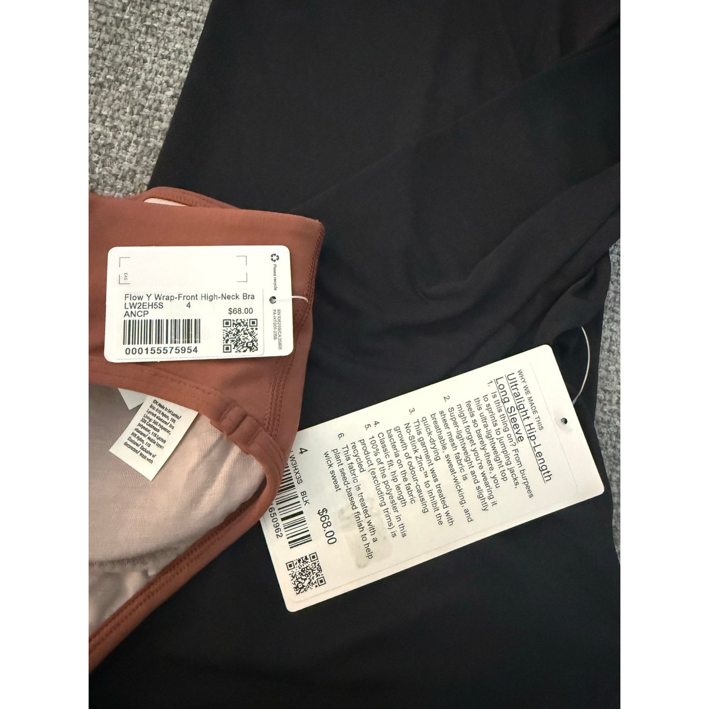 NWT Lululemon Bundle Long Sleeve top and Bras-4