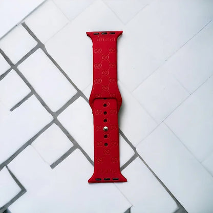 Gavin Engraved Silicone Apple Watch Bands