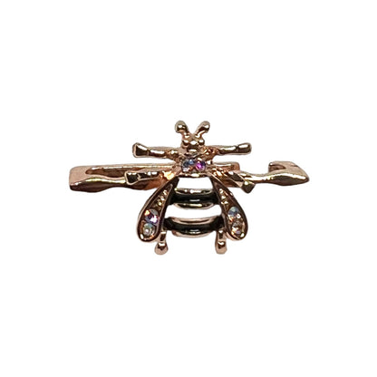 Jumbo Rose Gold Rhinestone Bee Watch Band