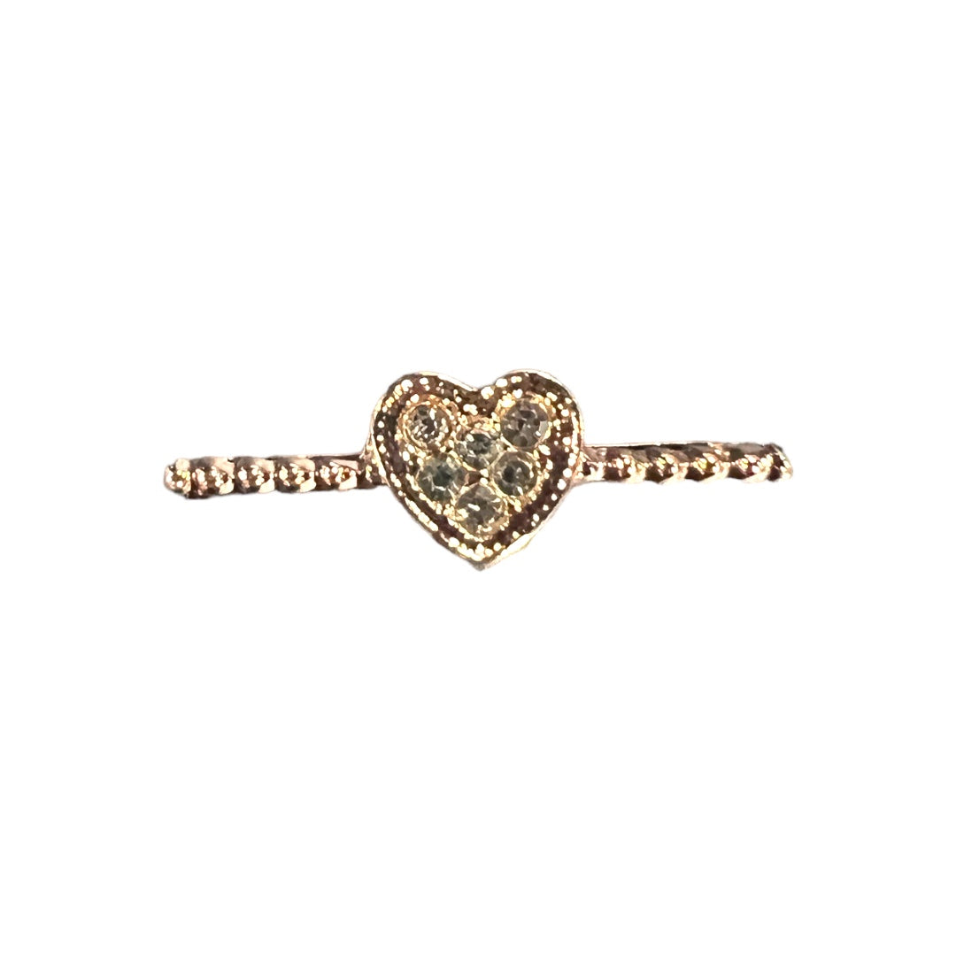 Rhinestone Heart Watch Band Charm