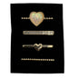 4 Piece Hearts Watch Charm Set