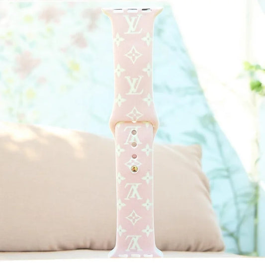 Lisa Pink Silicone Apple Watch Band