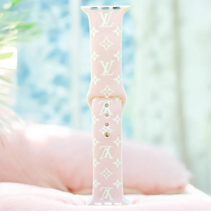 Lisa Pink Silicone Apple Watch Band