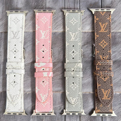 Small Printed Apple Vegan Leather Watch Bands