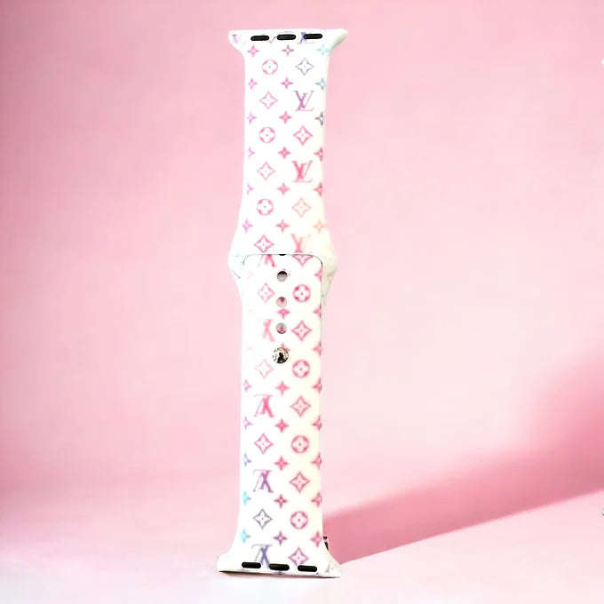Multi-Color Printed Silicone Apple Watch Bands
