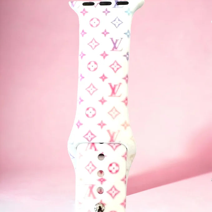 Multi-Color Printed Silicone Apple Watch Bands
