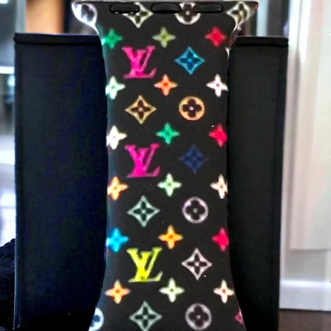 Multi-Color Printed Silicone Apple Watch Bands