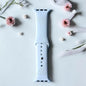 Presley Solid Engraved Silicone Apple Watch Bands