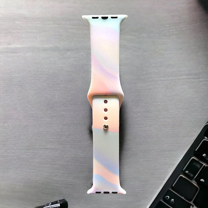 Solid & Watercolor Apple Watch Silicone Bands